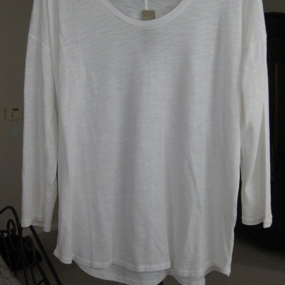 JCREW DRAPEY SWING TEE WHITE #08698 SIZE MEDIUM NWT - Picture 2 of 6